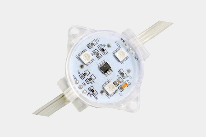 MODULO 3 LED PIXELS 5050 RGB 40MM CON IC