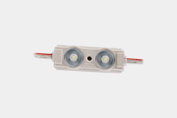 Modulo 2 LED 2835 con lente 165 gradi OTF