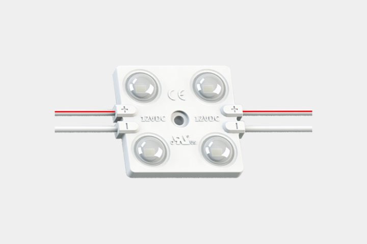 Modulo 4 LED 2835 con lente 160