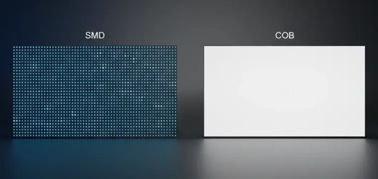 SMD vs COB LED tecnologie confronto guida tecnica 2026 display professionali